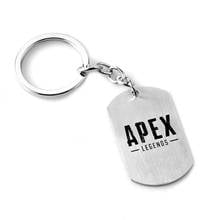 10 pcs/lot Game Apex legends Model Keychain Toy keyring Necklace stainless steel Engraved Logo Pendants 2024 - buy cheap