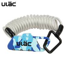 ULAC Mini Bicycle Cable Lock 3 Digits Anti-theft Cycling Helmet Wire Line Lock 1.2m Road Bike Backpack Ultralight Cable Lock 2024 - buy cheap