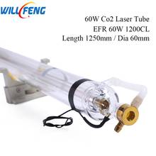Will Feng 60W EFR 1200CL Co2 Laser Tube Length 1250mm Diameter 55mm Glass Lamp Wooden Case Packing For Engraving Cutting Machine 2024 - buy cheap
