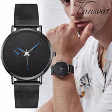 Relógio vansvar masculino, relógio de quartzo de malha de aço esportivo, de marca luxuosa 2024 - compre barato
