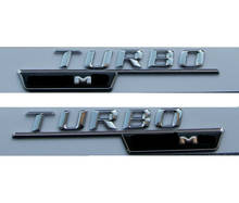 Guardabarros cromado con letras 3D, insignias de emblemas TURBO/AMG para Mercedes Benz para AMG 2024 - compra barato