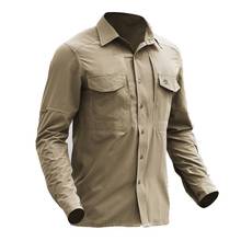 Mens Autumn Breathable Shirts SWAT Combat Tactical Uniform Quick Dry Pockets Long Sleeve Shirts Cargo Casual Clothes 2024 - buy cheap