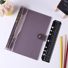 A5/A6 PVC Notebook Accessory Sheet Shell Office School Transparent Concise 6 Holes Binder Planner Cover Journal 2024 - buy cheap