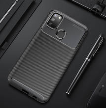 For Galaxy M30S M21 M215F Case Luxury Carbon Fiber Drop-proof Soft TPU Armor Case For Samsung Galaxy M30S M 30S SM-M307F M307F 2024 - buy cheap
