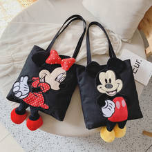 Disney Mickey mouse shoulder bag female  new handbag large-capacity soft Messenger bag canves tote shopping bag 2024 - buy cheap