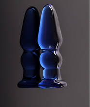 Candiway Crystal Fantasy Blue Glass Anal Plug Vagina Anus Stimulator Erotic Adult Products Sex Toys For Couples 2024 - buy cheap