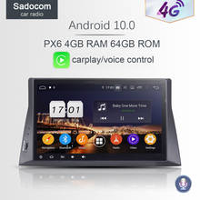 Som automotivo 2 din dsp com rádio, px6, 10.1 polegadas, android 10.0, 4gb ram, 64gb, 8 core, dvd player, para honda accord 8, 2008, 2009, 2010 e 2011 2024 - compre barato