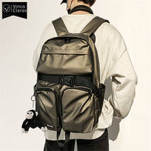 Vintage Luxury Men's Backpack Fashion Youth Travel Backpack Cool University School Backpacks Trend Brand Designer Men Bags New 2024 - купить недорого