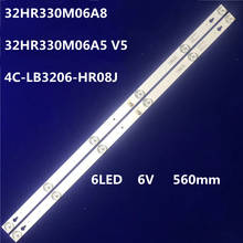 Faixa de luz led para retroiluminação de toshiba, 32l1800, 32l2600, 32l2800, 32l2900, acessórios v4 2024 - compre barato