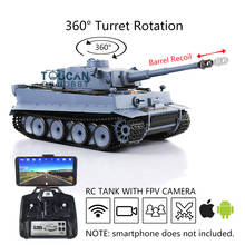 Gifts Heng Long 1/16 7.0 Plastic Tiger I RC Tank 3818 360 Turret Barrel Recoil FPV TH17238-SMT4 2024 - buy cheap