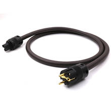 Hi-End  Gold plated EU power plug  VP1606 OFC RISR 6MM square AC Power cord Cable 2024 - buy cheap