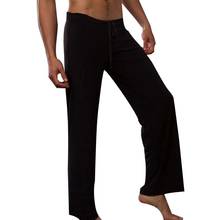 Calças masculinas casuais soltas, pijamas de cor sólida com cordão, para ioga, roupas masculinas 2021 2024 - compre barato