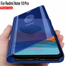 Case for redmi note 10 pro smart mirror flip case For xiaomi redmi note10 note10 pro 10pro note10pro magnetic stand phone cover 2024 - buy cheap