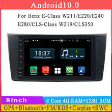 Radio con gps para coche, reproductor Multimedia con pantalla táctil de 8 pulgadas, android 10, para Mercedes benz w219, w211, E280, E240, CLS 300 2024 - compra barato