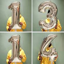 Balões de alumínio de 32 polegadas, balões metalizados para crianças, adultos, aniversários, casamentos, decoração de festa 2024 - compre barato