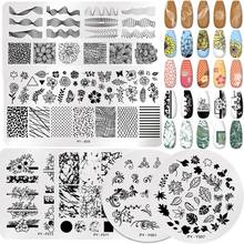 1Pc Flowers Geometry Stamping Plate Stainless Steel Nail Picture Stamp Templates Nail Art Design Image Plate DIY Stamp Plate 2024 - buy cheap