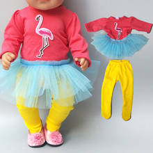 Doll Clothes for 43cm Baby Doll Dress Legging for 18 Inch Girl Doll Dress Dropshipping 2024 - buy cheap