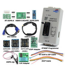 Free Shipping RT809F Serial ISP Programmer with 11 adapters +1.8v adapter+SOP8 test clip Best Quality 2024 - buy cheap