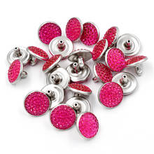 50sets Duplex clothes nail  Metal rivets Clothing & Accessories Acrylic diamond Buttons Metal spikes Nail Snaps 2024 - buy cheap