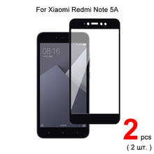 2pcs Full Cover Tempered Glass For Xiaomi Redmi Note 5A Screen Protector Protective Glass For Xiaomi Redmi Note 5A 2024 - buy cheap