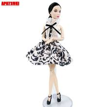 Black and White Lace Party Dresses for Barbie Dolls Outfits Daily Casual Clothes for 1/6 BJD Dolls Accessories Kid Toy Gift Girl 2024 - buy cheap
