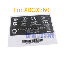 2 piezas de repuesto para mando Xbox360 xbox 360, adhesivo de serie con cable, parte trasera inalámbrica, pegatinas láser, sellos de etiqueta, para xbox 360 2024 - compra barato
