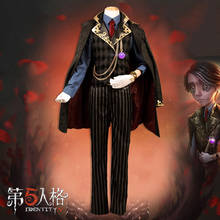 Identity V Undertaker Aesop Carl Embalmer Cosplay Costumes Playful Man Trench Coat Suit Pants Suit 2024 - buy cheap