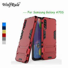 Funda para Samsung Galaxy A70S funda de goma suave + soporte de plástico para Samsung Galaxy A70S carcasa de teléfono SM-A707F 6,7" 2024 - compra barato