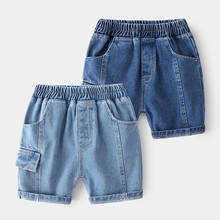 Short de verão para crianças, meninos e meninas, calça curta rasgada para crianças pequenas, short de algodão para meninos e meninas de 2 a 6 anos 2024 - compre barato