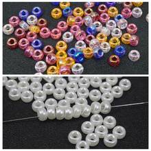 500 Mixed Transparent Luster AB Color Acrylic Barrel Pony Beads 7X4mm for Kids 2024 - buy cheap