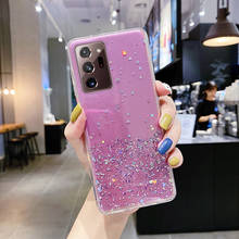 Luxury Bling Glitter Silicone Phone Case For Samsung Galaxy S22 S21 S20 FE S10 S9 Note 20 10 Plus Ultra-thin Transparent Cover 2024 - buy cheap