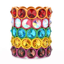 ZMZY Luxury Punk Boho Friendship Bracelets for Women Accessories Girls Gifts Elastic Beads Charm Bracelet Pulseiras 2024 - buy cheap