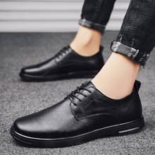 Men Genuine Leather Shoes Lace-Up oxfords Black Shoe Real Leather fashion Mens Moccasins Italian Designer Flats Shoes for men 2024 - buy cheap