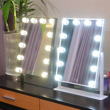 Espelho incluído, luz espelho de maquiagem com 12 15 lâmpadas led, tela de toque beleza cosmético lâmpadas de mesa de vaidade ajustável 2024 - compre barato
