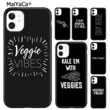 Maiyaca ir veganos alimentos vegetarianos citações vegetarianas caixa do telefone para o iphone 5 se 6s 7 8 plus x xr xs 11 12 13 pro max galaxy s8 s9 s10 2024 - compre barato