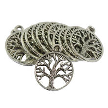 30 Tibetan Silver Tree of Life Charms Pendants Necklace DIY Jewelry Findings 2024 - buy cheap
