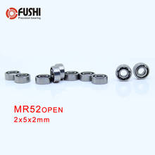 Mr52 rolamento aberto ABEC-1 10 pces 2x5x2mm rolamentos em miniatura mr52 2024 - compre barato