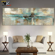 Pintura abstracta de Color turquesa para pared, cuadro decorativo de arte Pop, grafiti abstracto moderno para decoración de sala de estar y cama 2024 - compra barato