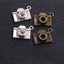 6pcs 15*18mm Two Color Zinc Alloy 3D Camera Charms Diy Jewelry Camera Pendant Charms Making 2024 - buy cheap