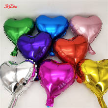 Globos de aluminio con forma de corazón para decoración de fiestas, globo de aluminio de 10 pulgadas, suministros para el Día de San Valentín, 8zsh034, 10 unidades 2024 - compra barato