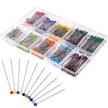 1000 Pieces Sewing Pins 38mm Glass Ball Head Pins for Dressmaking Jewelry Components Flower Decoration with Transparent Cases, 1 2024 - buy cheap