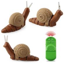 Brinquedo de caracol com controle remoto infravermelho, brinquedo realista com desenho de animal caracol em formato de animal para crianças 2024 - compre barato