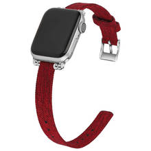 Ремешок нейлоновый для Apple Watch, 44 мм, 42 мм, серия 6, 5, 4, 3, 2/1, iWatch SE, легкий, дышащий, 38 мм, 40 мм 2024 - купить недорого