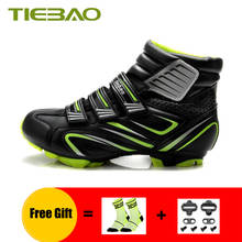 TIEBAO Winter cycling shoes sapatilha ciclismo mtb self-locking superstar outdoor riding bicycle mtb cycling sneaker with cleats 2024 - buy cheap