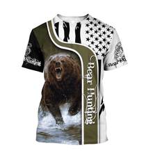 Animal bear 3D Printed men t shirts Fashion Short sleeve shirt summer streetwear Unisex tshirt tops Drop shipping style-2 2024 - buy cheap