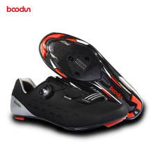 BOODUN-zapatos de ciclismo profesionales, triatlón y calzado ligero de fibra de carbono para bicicleta de carretera, E3 2024 - compra barato