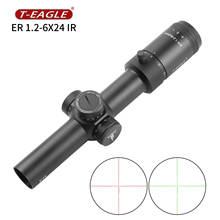 T-EAGLE Tactical Riflescope Spotting Scope for Rifle Hunting Optical Collimator Gun Sight Red Green Light ER 1.2-6 X 24 IR Black 2024 - buy cheap