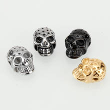 Spacer Beads for Jewelry Making Stainless Steel Vintage 7mm skull Needlework Beads Diy BraceletAccessories Wholesale Lots Bulk 2024 - buy cheap