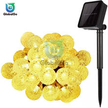 30led 6 m led string luz de natal para guirlanda férias fada festa de casamento decoração solar luz led oito piscando modo