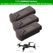 2pcs 1PCSBattery 3.7V 2000mah battery For S165 S-165 Aerial Photography Camera WiFi FPV RC Drone spare Parts Battery 2024 - buy cheap